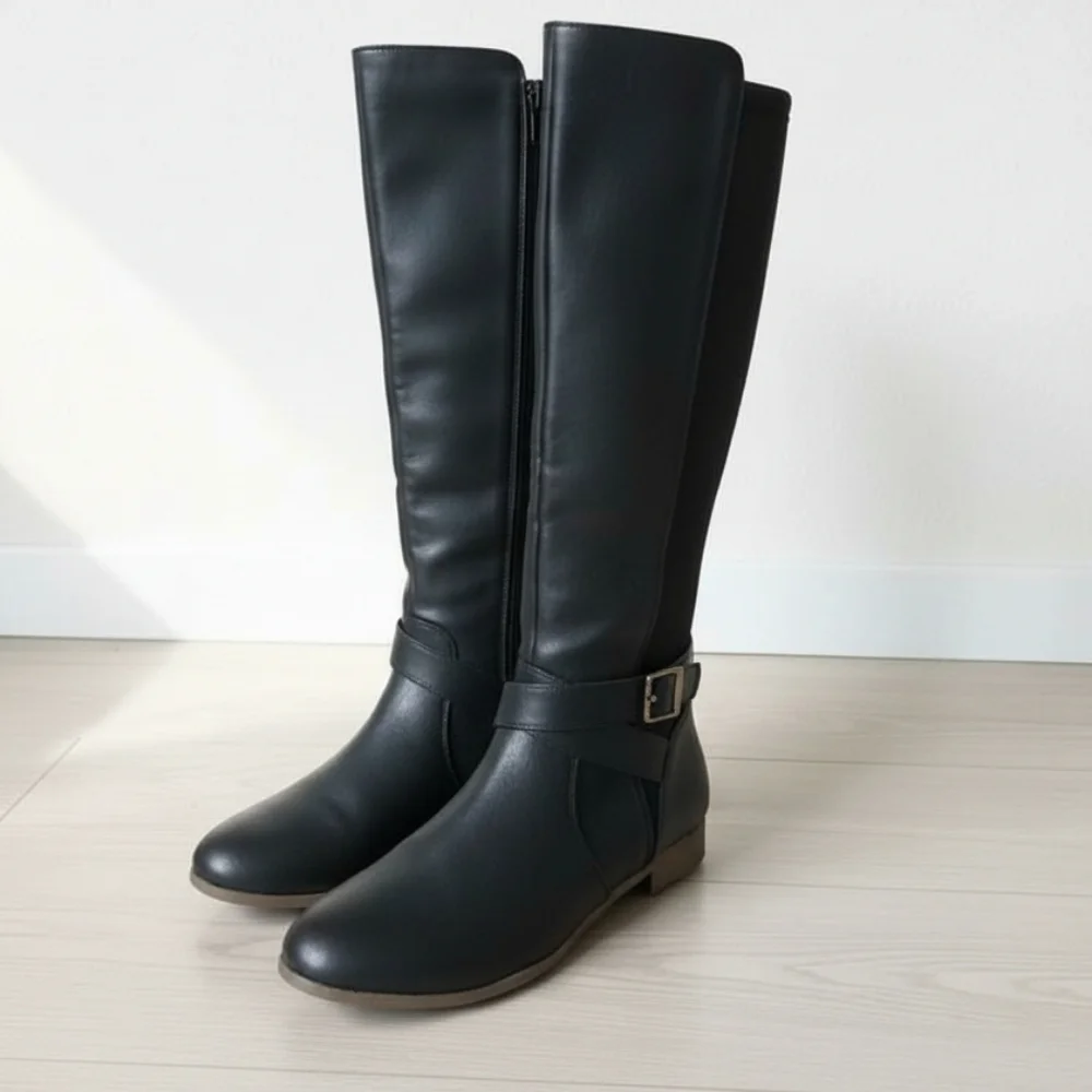 Dr Scholl's Rate Tall Black‎ Knee-High Women's Riding  Boots